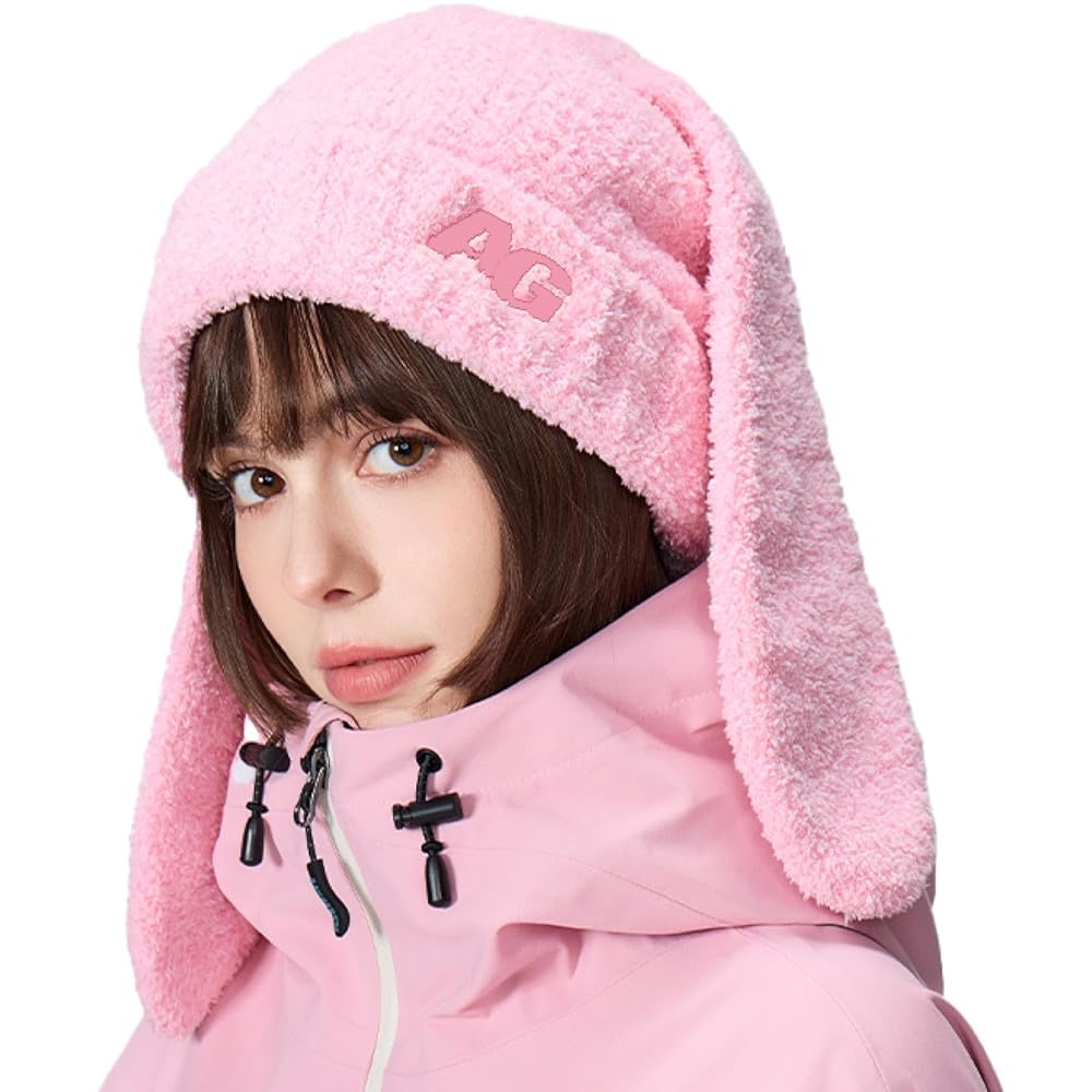 DILETTANTISME バラクラバ うさ耳 ニット帽 ビーニー うさ耳ニット帽ᕱ⑅ᕱﾞ #5.ブルー×グリーン | Misfit